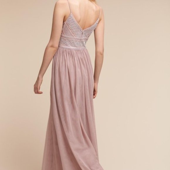 Adrianna Papell beaded bodice Formal lilac dress - Picture 4 of 8